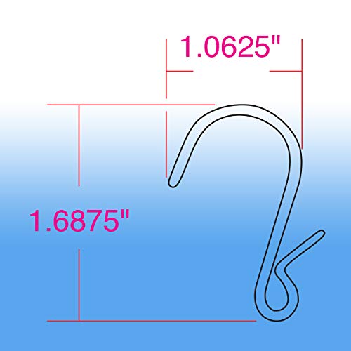 Clip Strip شريط مشبك 100 حزمة S خطافات 1.69 بوصة على شكل S لتعليق النباتات DIY الحرف والمجوهرات مفاتيح الزينة أواني المطبخ التجار يعرضون المنتجات في إصدار مقروص للبيع بالتجزئة - Image 2